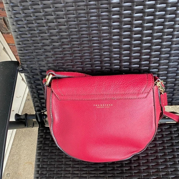 The Bridge Firenze 1969 Red Leather Crossbody Bag - Picture 4 of 14